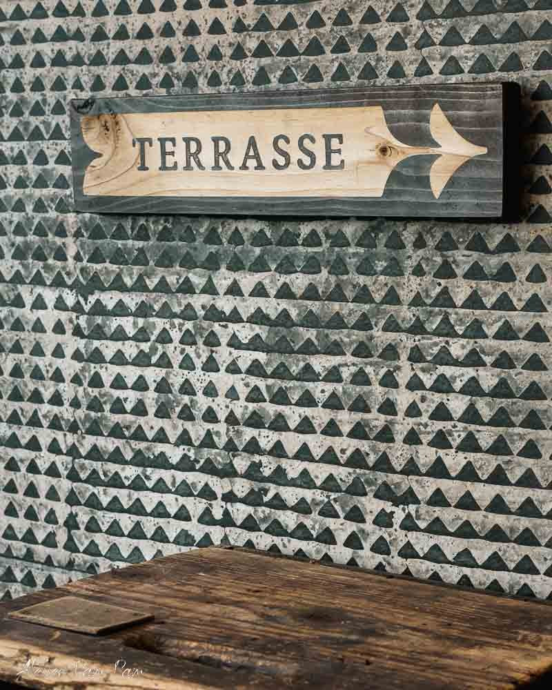 Enseigne Terrasse