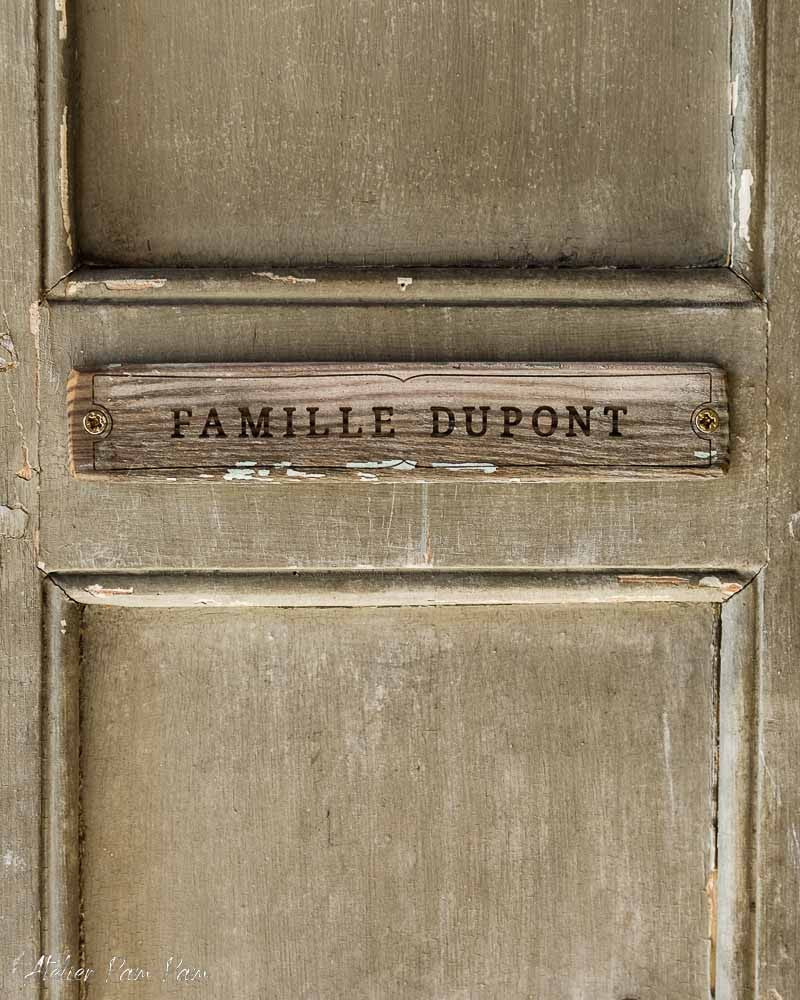 Ecriteau personnalisé