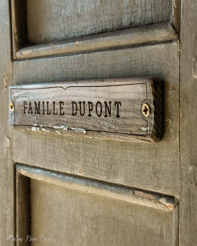 Ecriteau personnalisé