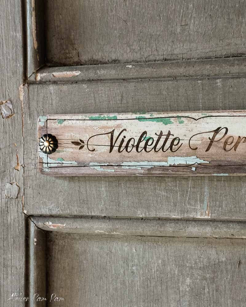 Ecriteau personnalisé
