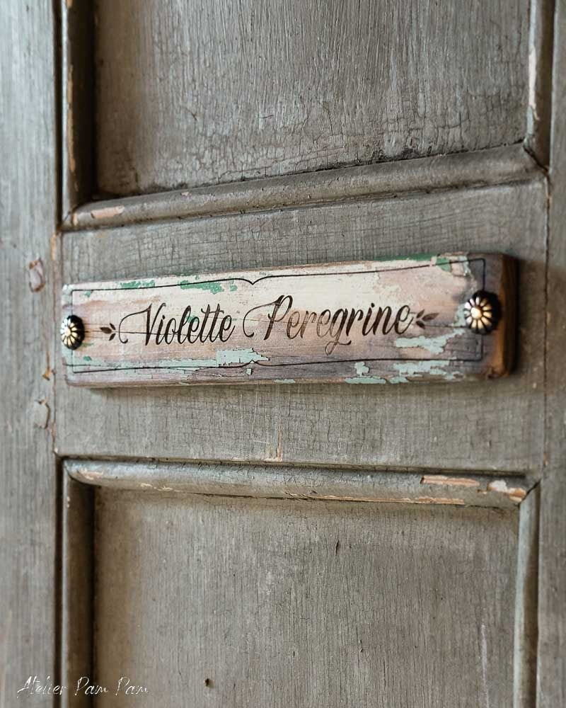 Ecriteau personnalisé