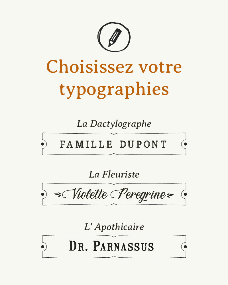 Ecriteau personnalisé
