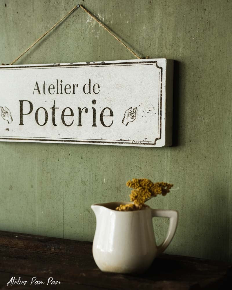 Enseigne Atelier de Poterie