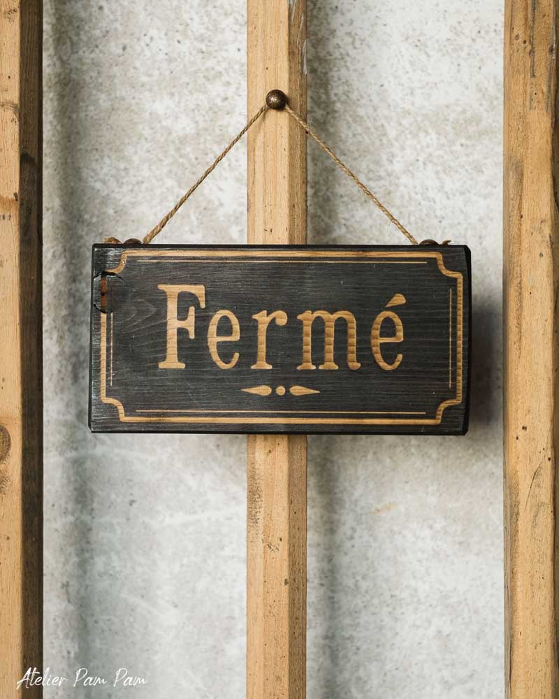 Pancarte Ouvert/Fermé
