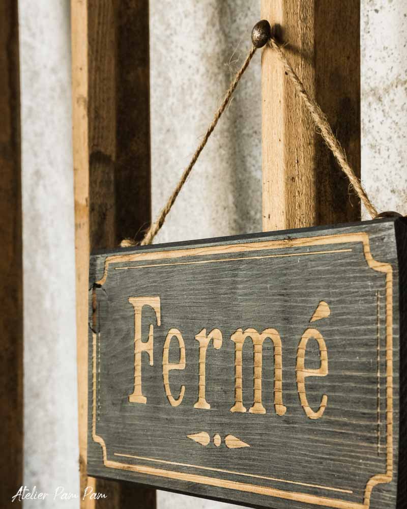 Pancarte Ouvert/Fermé