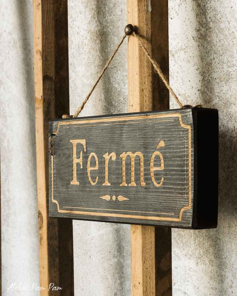 Pancarte Ouvert/Fermé