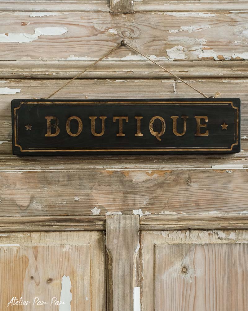 Enseigne Boutique